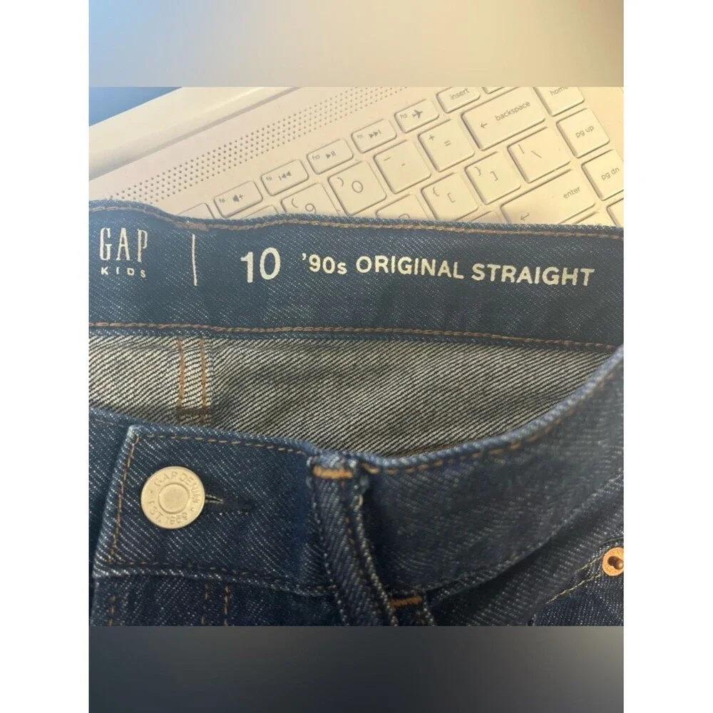 Gap Kids 90’s Straight Denim Jeans Sz 10 Blue